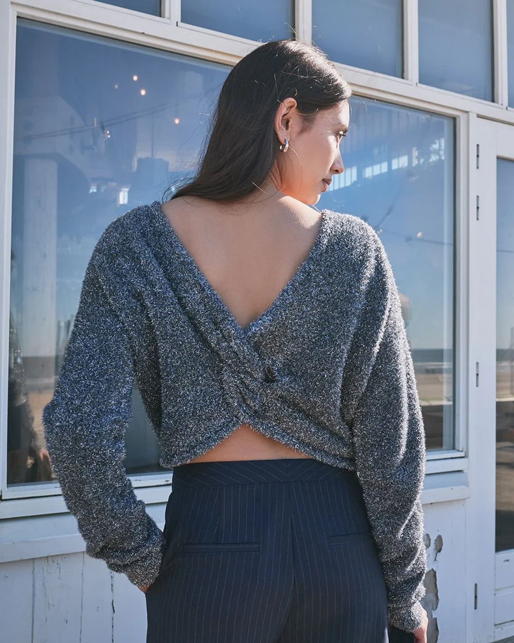 Another-Label Adea knitted pull l/s dark grey