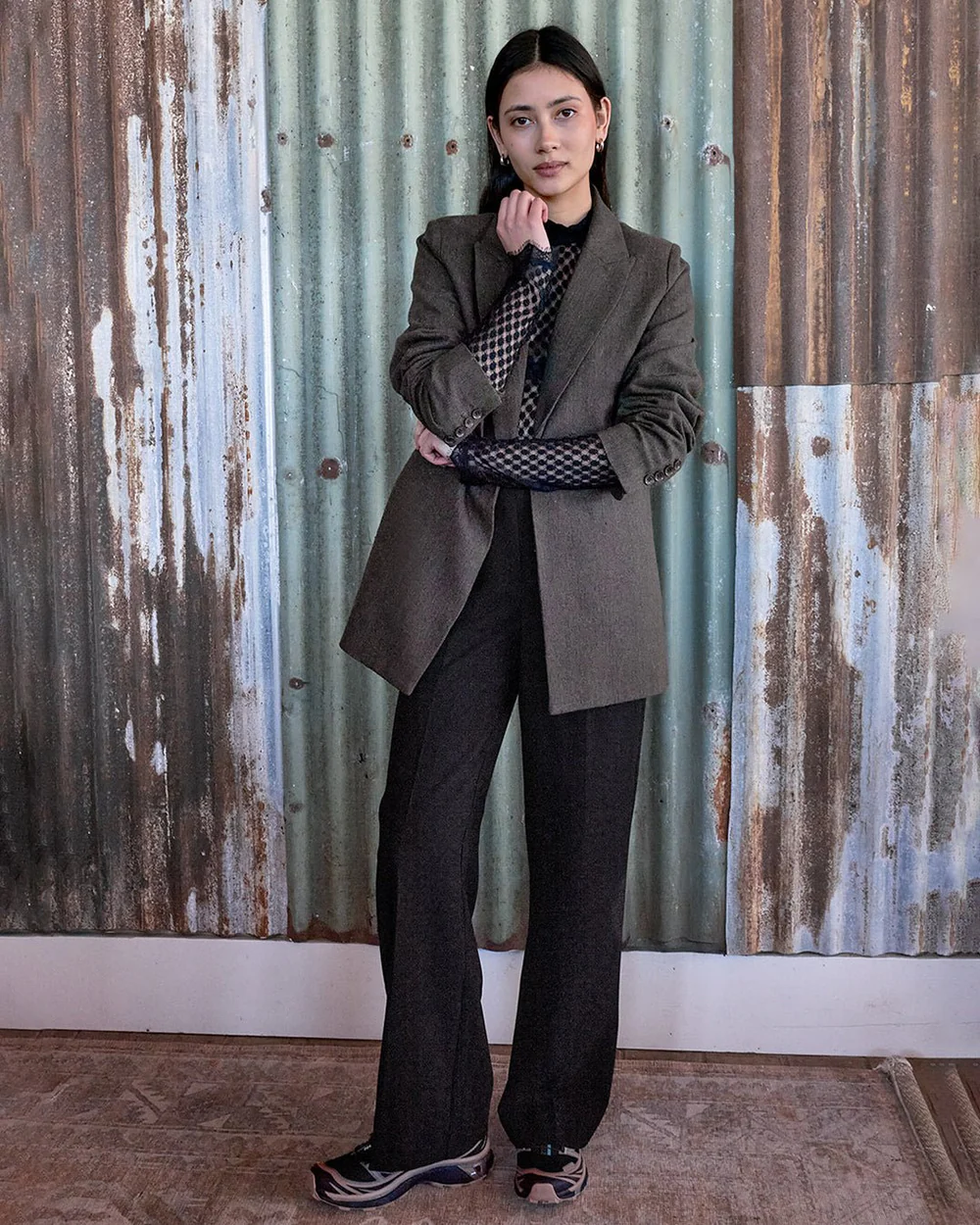 Another-Label Aveline blazer sepia