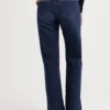 women sustainable jeans carry mid straight faded vintage half body back winter