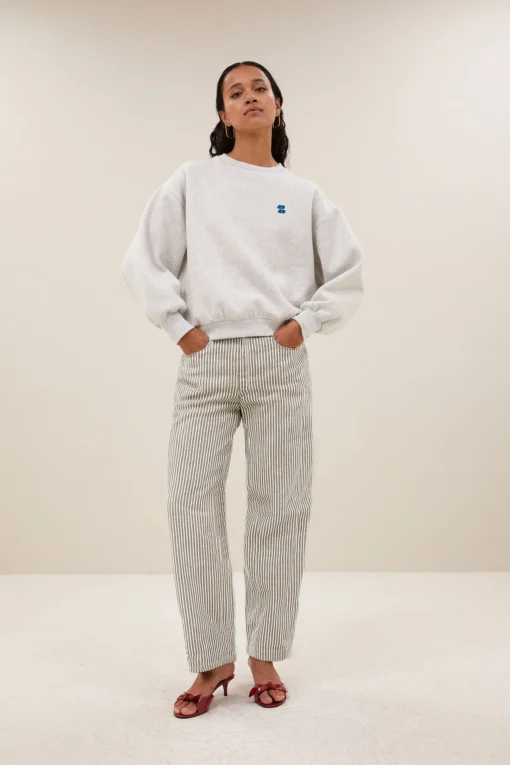 By-Bar Lew stripe pants jet black stripe