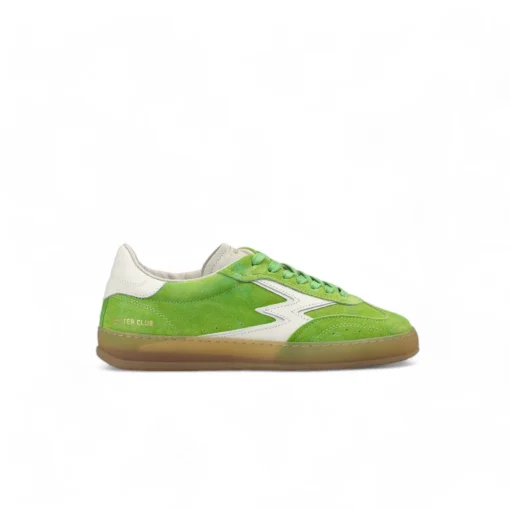 MoaConcept CL065 off white details grass green tie dye suede club