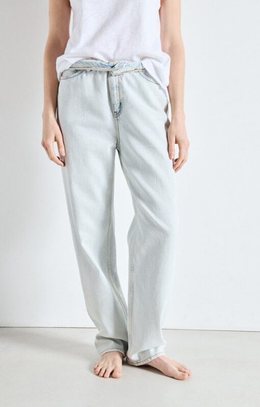 American Vintage JOY11KE26 5 poches le droit long