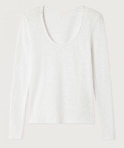 Alternative view of American Vintage SON02HGE2 t-shirt ml blanc