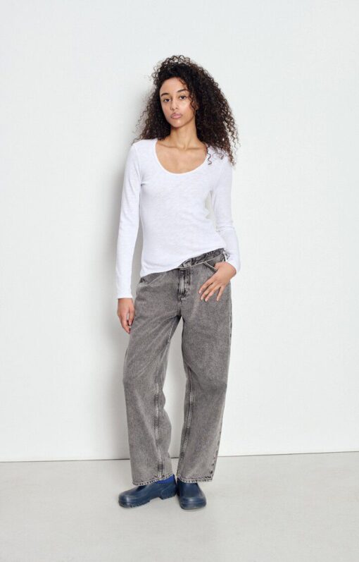 American Vintage SON02HGE2 t-shirt ml blanc