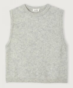 American Vintage Z26 VITO18LE26 pull sm col rond gris clair chine