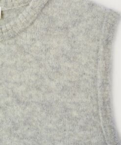 Alternative view of American Vintage Z26 VITO18LE26 pull sm col rond gris clair chine