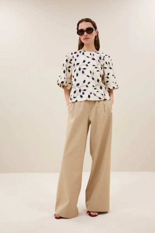 By-Bar Olivia botanic blouse midnight