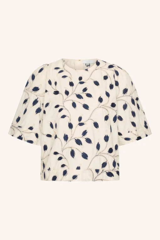 Alternative view of By-Bar Olivia botanic blouse midnight