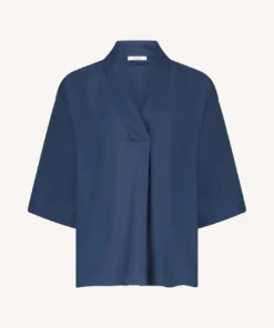 Alternative view of By-Bar Owen viscose blouse winter blue