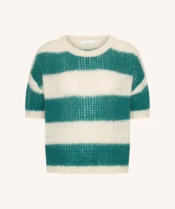 Alternative view of By-Bar Nino astro stripe pullover teal stripe