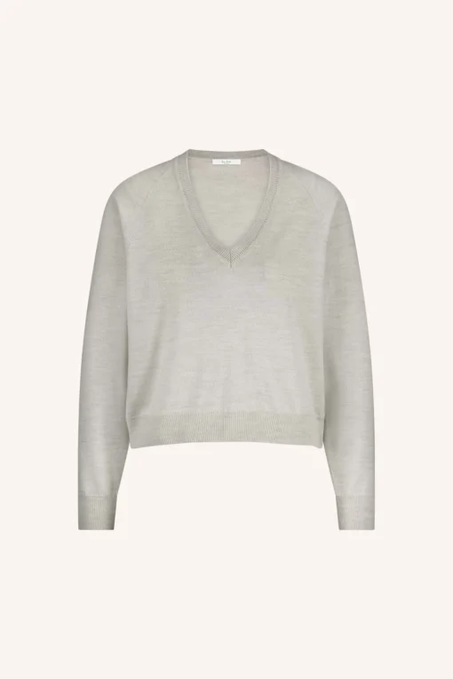 Alternative view of By-Bar Wales pullover light grey melee