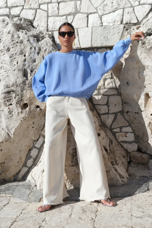 By-Bar Lux grain jeans raw white