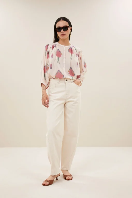 By-Bar Begum raw jeans raw white