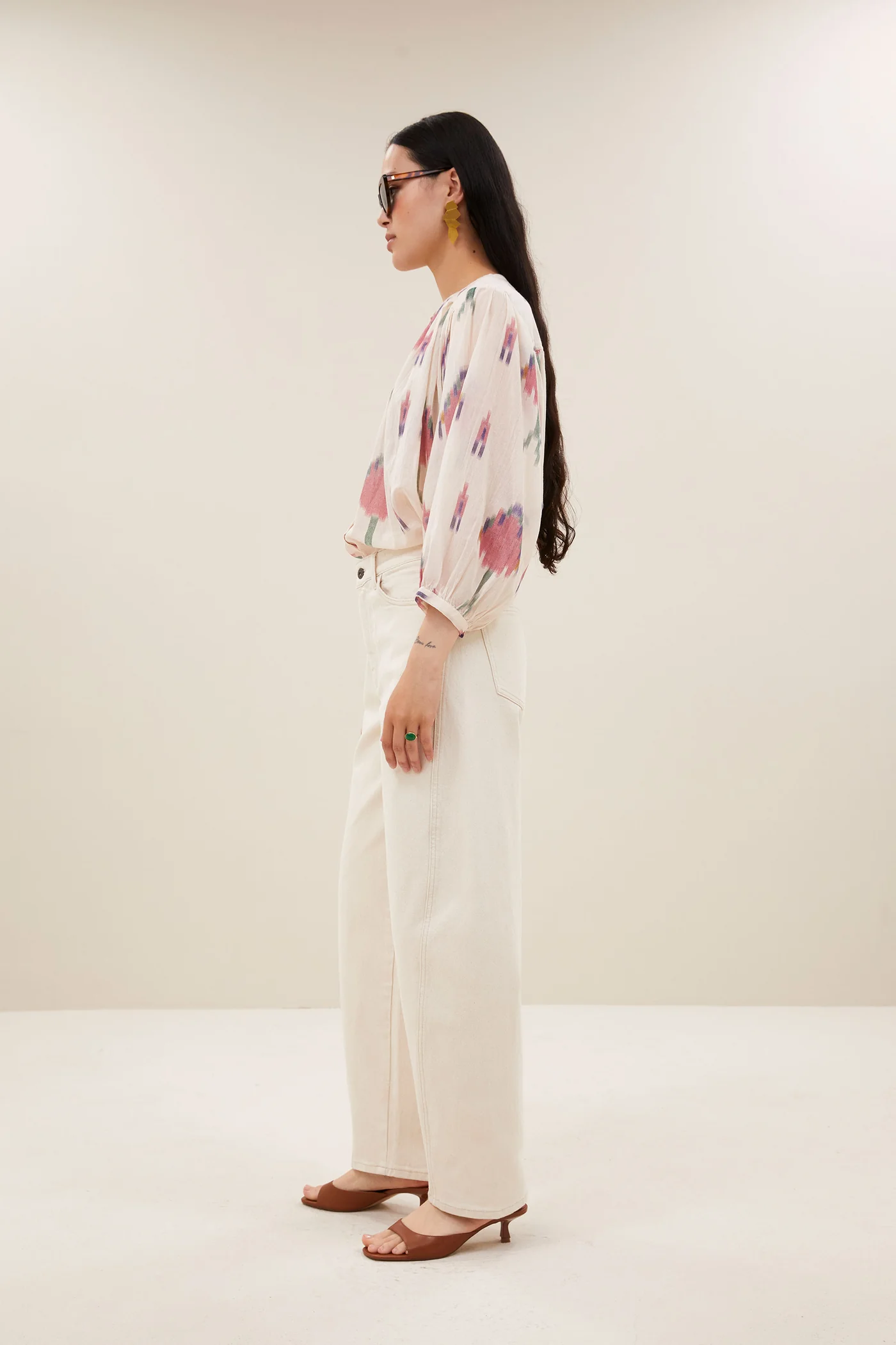 By-Bar Begum raw jeans raw white - Afbeelding 3