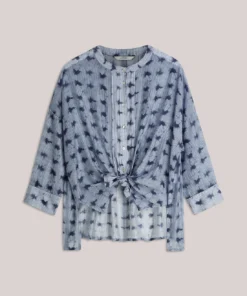 Alternative view of Summum 2s3463 Blouse tie dye stripe soft blue