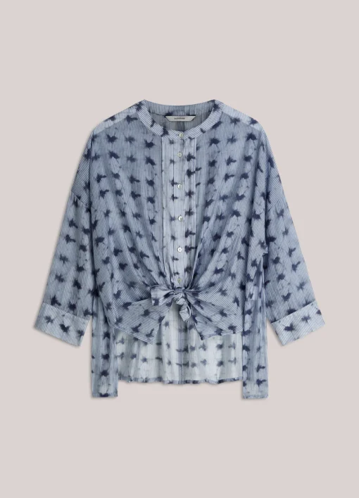 Alternative view of Summum 2s3463 Blouse tie dye stripe soft blue