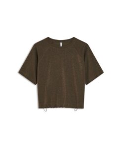 Summum 3s5275 Top boxy tee sparkle coffee