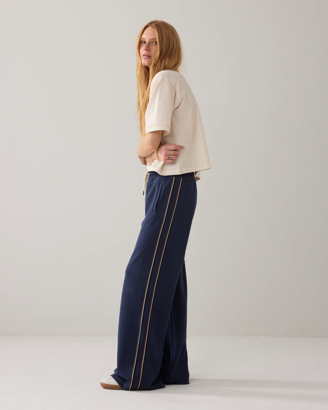Summum 4s2923 Trouser pinstripe scuba midnight blue - Afbeelding 3