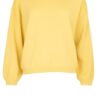 TWNS Z26 Los Angeles long puffed sleeves boat neck jumper butter yellow