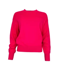 TWNS Z26 Denver long-sleeved round-neck jumper without slits neon pink