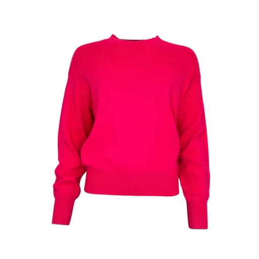 TWNS Z26 Denver long-sleeved round-neck jumper without slits neon pink
