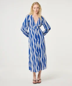 Fabienne Chapot Ana dress cosy white/cobalt