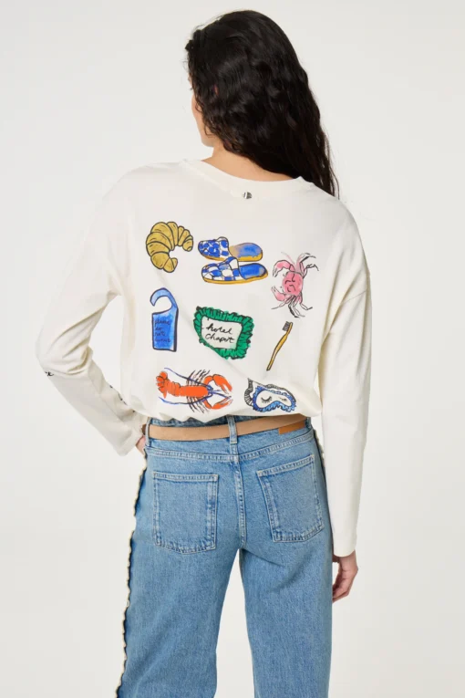 Alternative view of Fabienne Chapot Phileine ls t-shirt cosy white