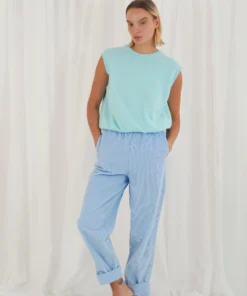 Alternative view of TWNS Z26 Durango sleeveless round-neck jumper aqua