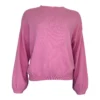 TWNS Z26 Colorado long puffed sleeves round-neck jumper pig pink