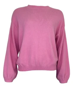 TWNS Z26 Colorado long puffed sleeves round-neck jumper pig pink