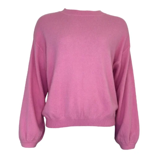 TWNS Z26 Colorado long puffed sleeves round-neck jumper pig pink