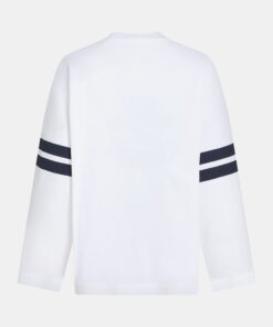 Alternative view of Penn&Ink S26F1807 longsleeve print white/navy