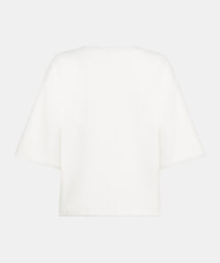Alternative view of Penn&Ink S26F1835 sweater print ecru/white
