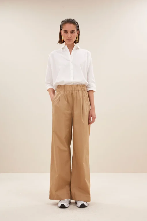 By-Bar Z26 Benji poplin pants camel