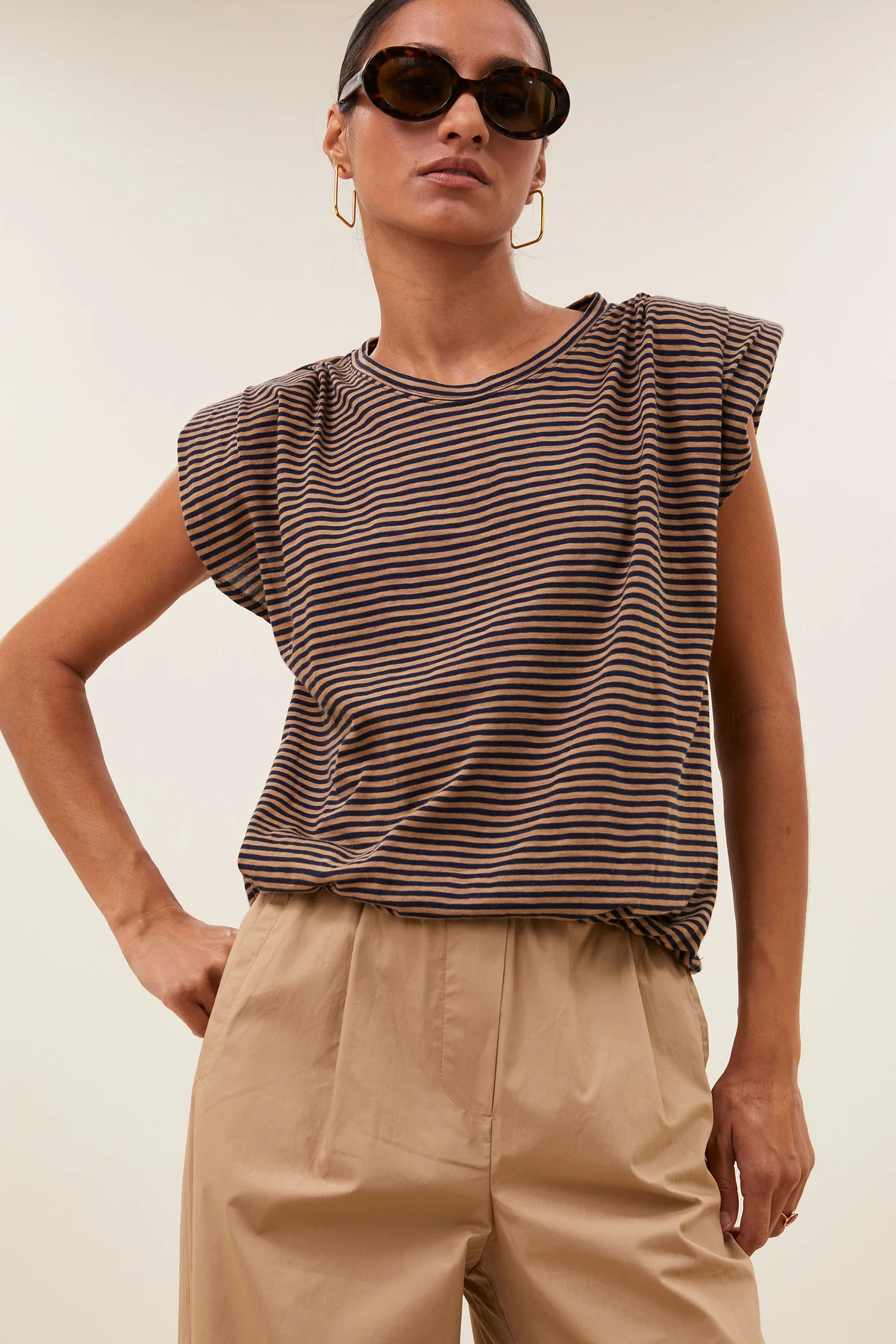 By-Bar Nilou stripe top tannin stripe - Afbeelding 5