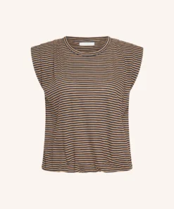 Alternative view of By-Bar Nilou stripe top tannin stripe
