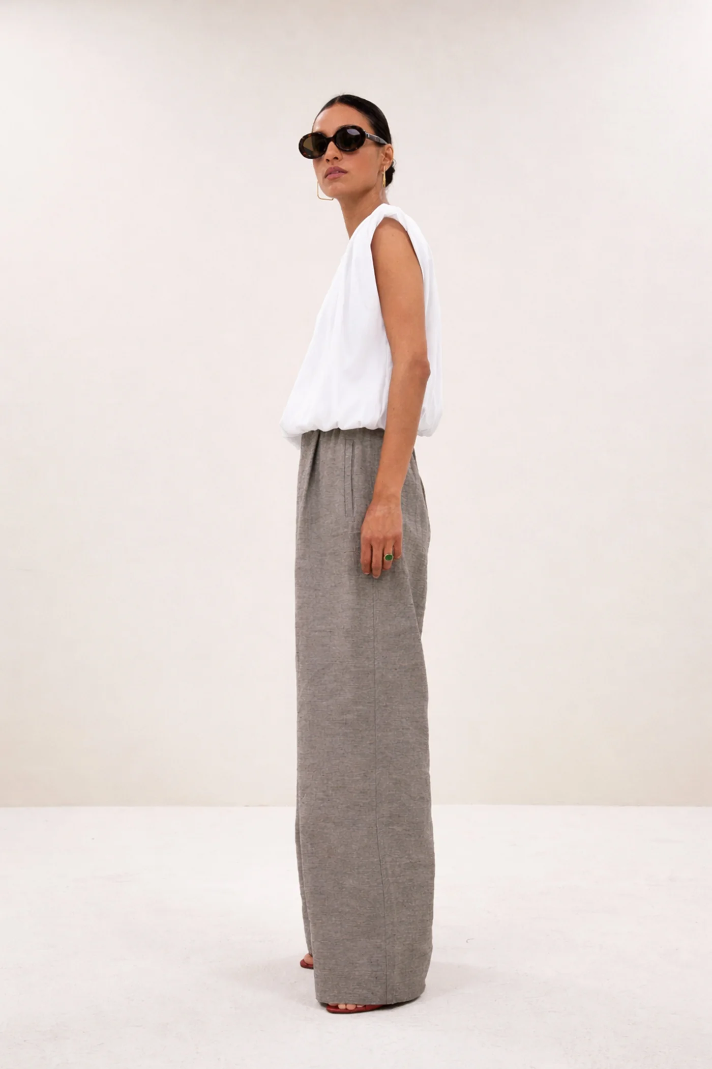 By-Bar Nilou jersey top off white - Afbeelding 4