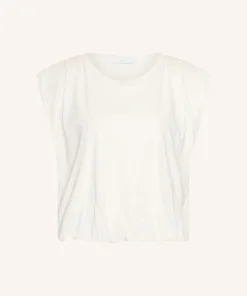 Alternative view of By-Bar Nilou jersey top off white