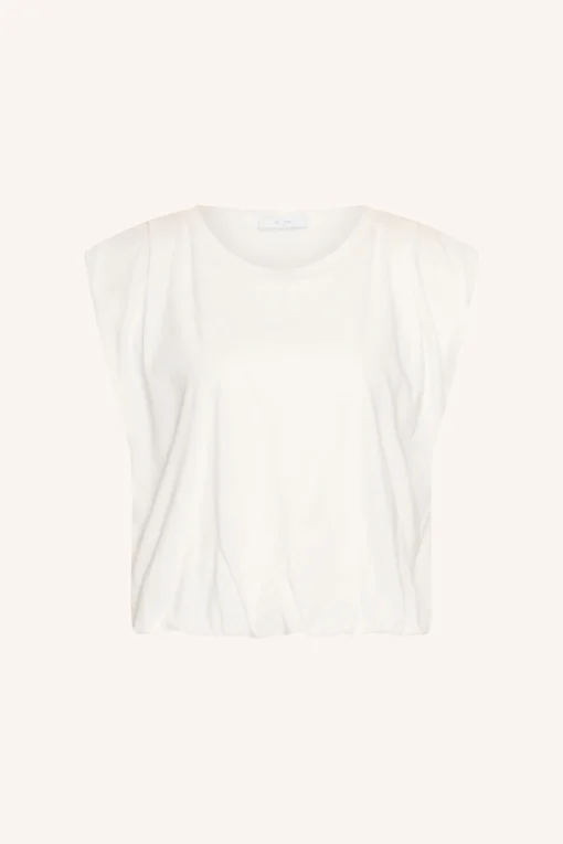 Alternative view of By-Bar Nilou jersey top off white