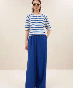 By-Bar Neva stripe top azul blue stripe