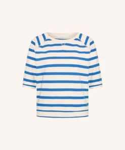 Alternative view of By-Bar Neva stripe top azul blue stripe