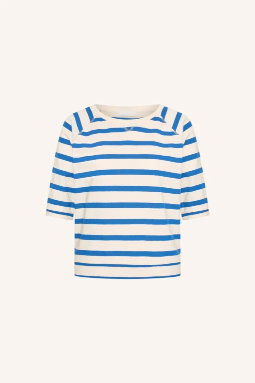 Alternative view of By-Bar Neva stripe top azul blue stripe