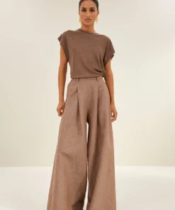 By-Bar Mason linen top iced coffee