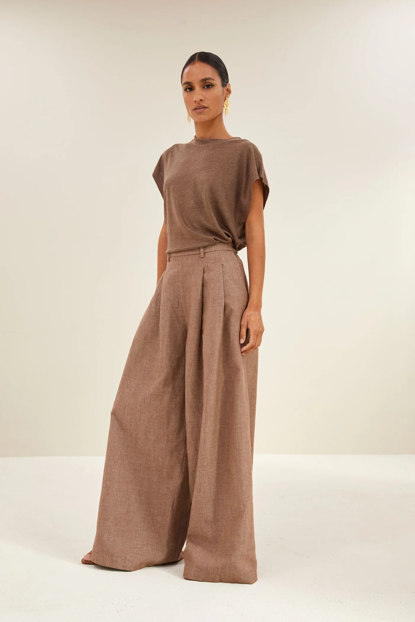 By-Bar Mason linen top iced coffee - Afbeelding 6