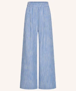 Alternative view of By-Bar Benji melange stripe pants sapphire blue stripe