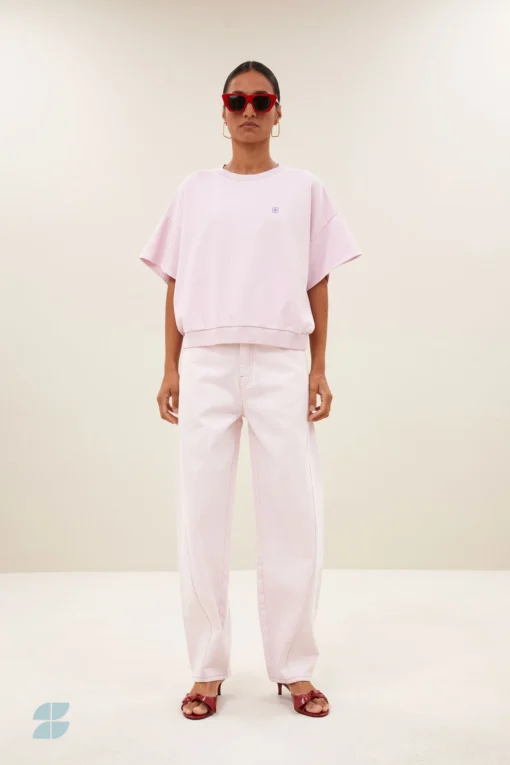 By-Bar Begum slub jeans light pink