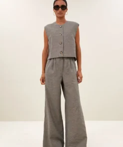 By-Bar Nori melange gilet charcoal melee