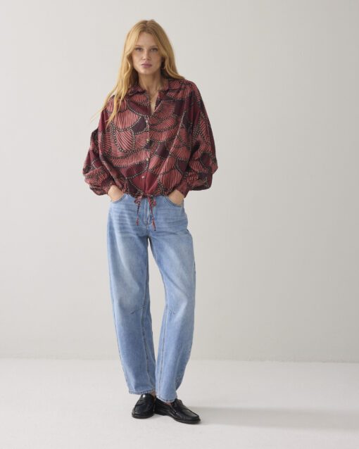 Summum 2s3433 Blouse all over print multicolour