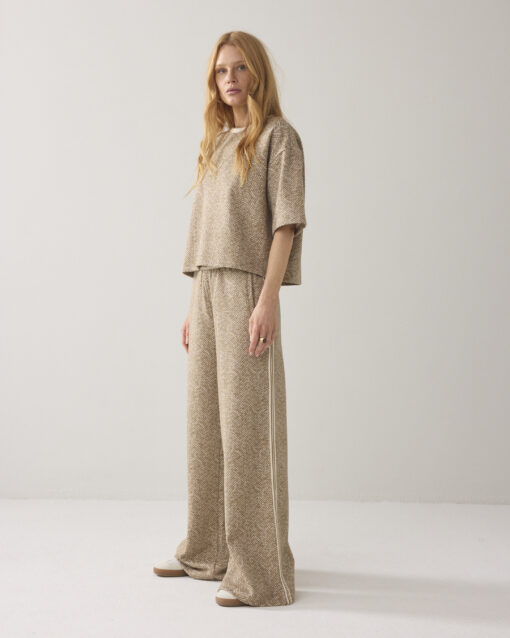 Summum 3s5246 Jersey herringbone khaki