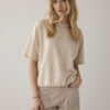 Summum 3s5275 Top boxy tee sparkle ivory - Afbeelding 5